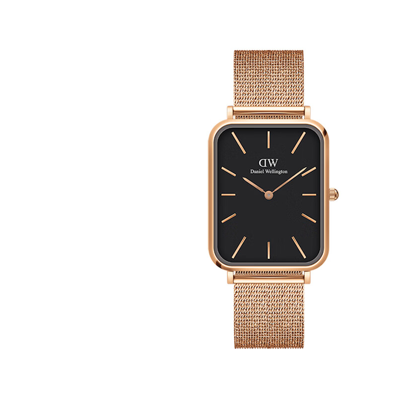 丹尼尔惠灵顿（DanielWellington）dw手表 男士大方表复古简约欧美腕表 生日礼物送男友 玫瑰金黑盘DW00