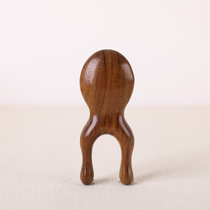 小青蛙按摩梳檀木眼周鼻梁按摩梳脸面部实木梳子小青蛙耳朵刮痧便携