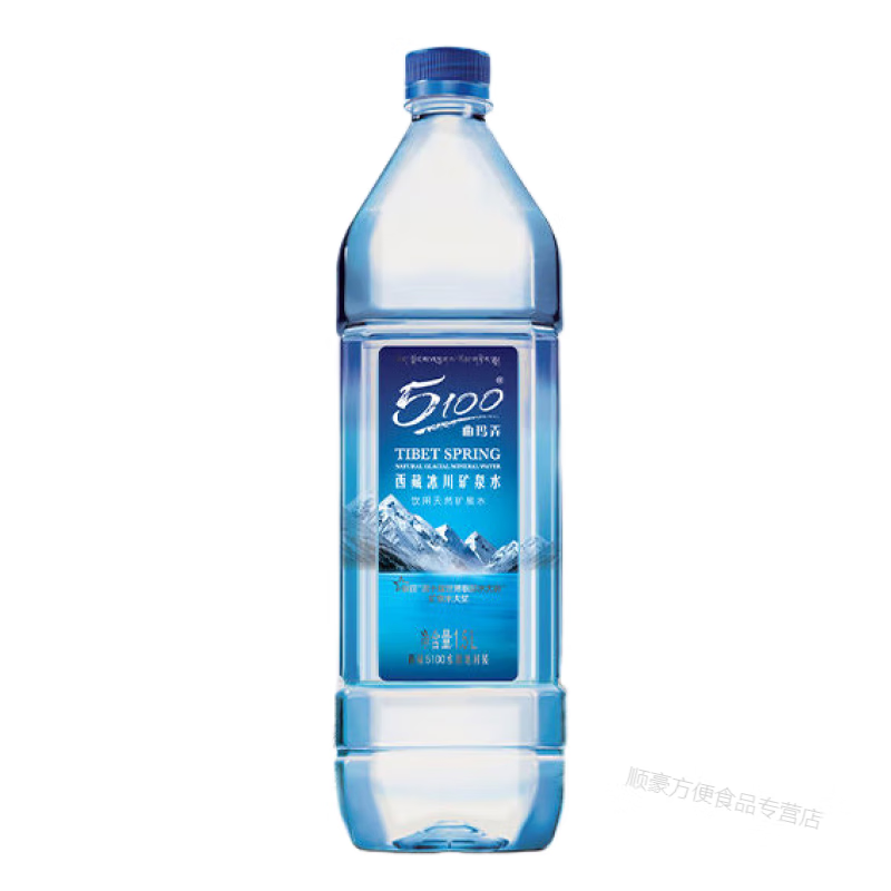 酷发珠峰冰川矿泉水 珠峰冰川饮用自涌矿泉水1.5L*12瓶低氘水整箱 1500ml*12瓶