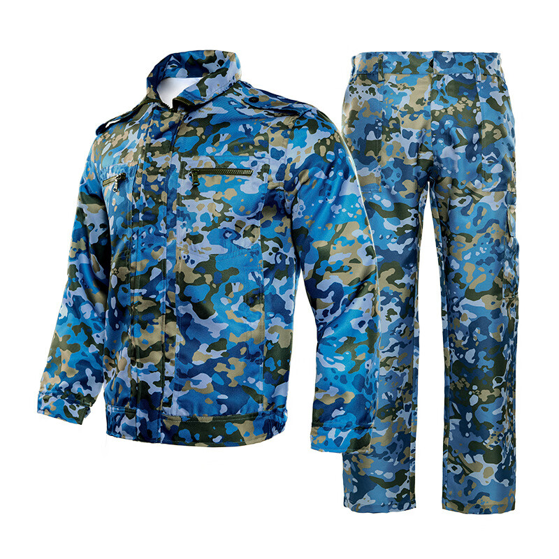 新款军训迷彩服军训服学生迷彩套装作训服大学初中生训练服 【海洋