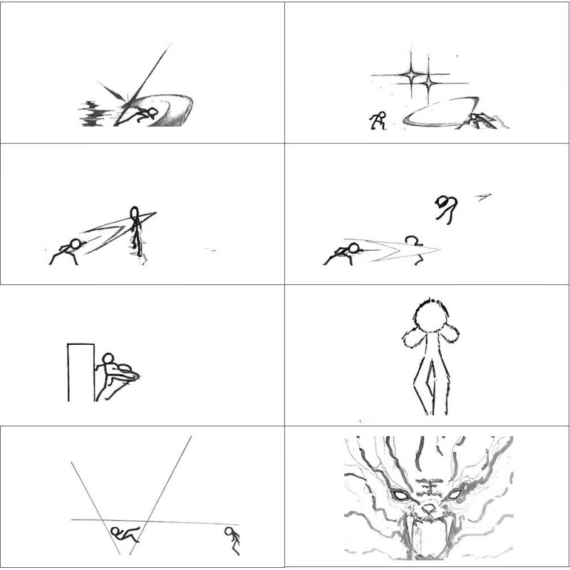 手翻书火柴人格斗男孩学生节日礼品创意礼物手翻书动画入门 格斗六