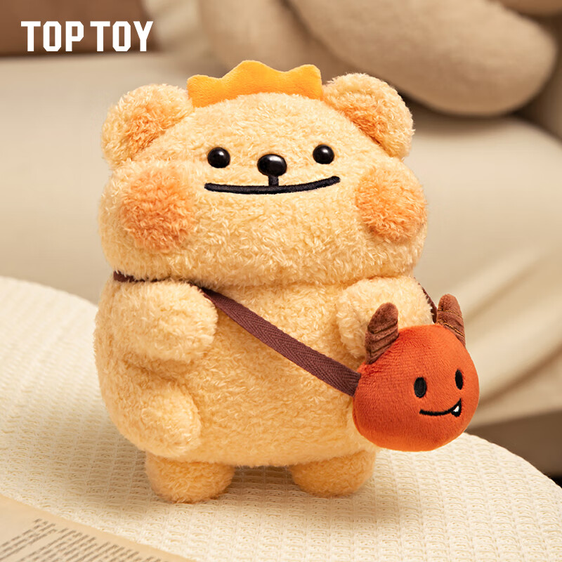 top toy小熊虫系列表情包周边毛绒公仔玩偶挂件 可爱女生生日礼物
