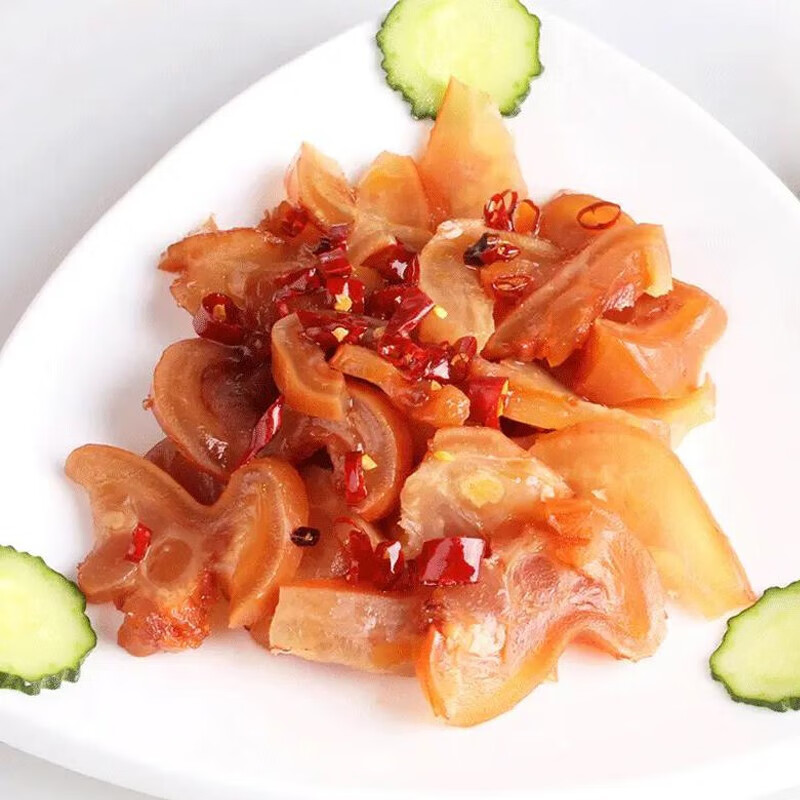 伊舜去骨带筋酱牛蹄牛蹄筋开袋即食熟食清真卤味牛蹄掌嚼劲筋道 酱牛蹄1500克