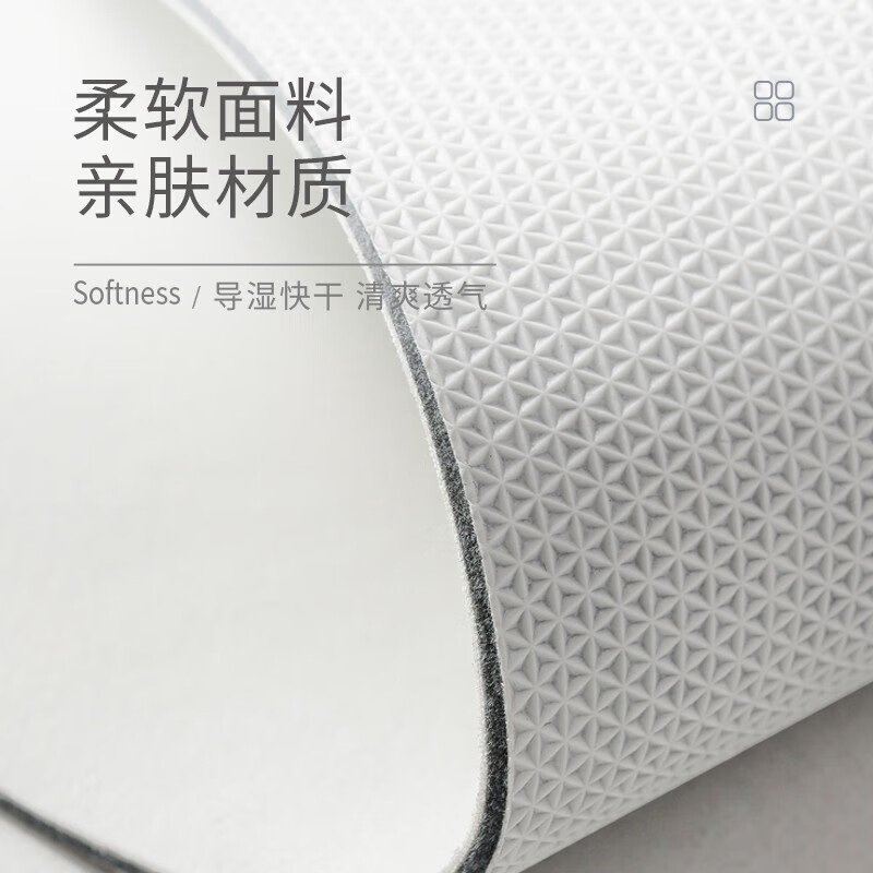 物与家沥水垫硅藻泥吸水地垫台面隔热垫杯垫免洗桌垫碗盘餐垫子 花开陌璃 50cm*40cm