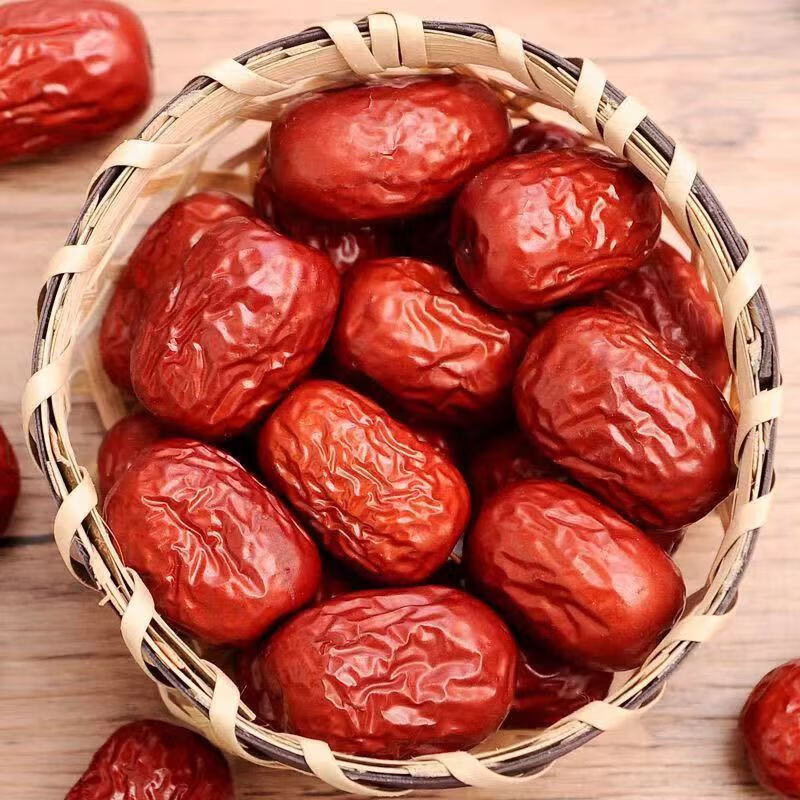 和田大枣新疆红枣精选大果皮薄肉厚核小泡水煮粥免洗即食零食年货 【3斤】新疆大枣