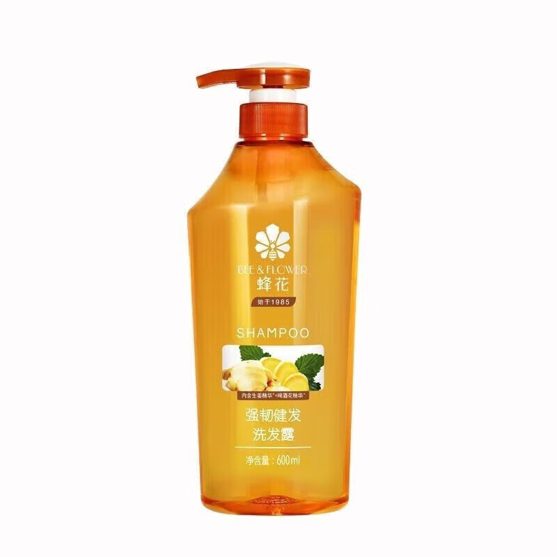蜂花洗发水控油蓬松舒缓止痒柔顺飘逸保湿舒爽不干涩男女士洗发露 600生姜健发洗发水 600ml 1瓶