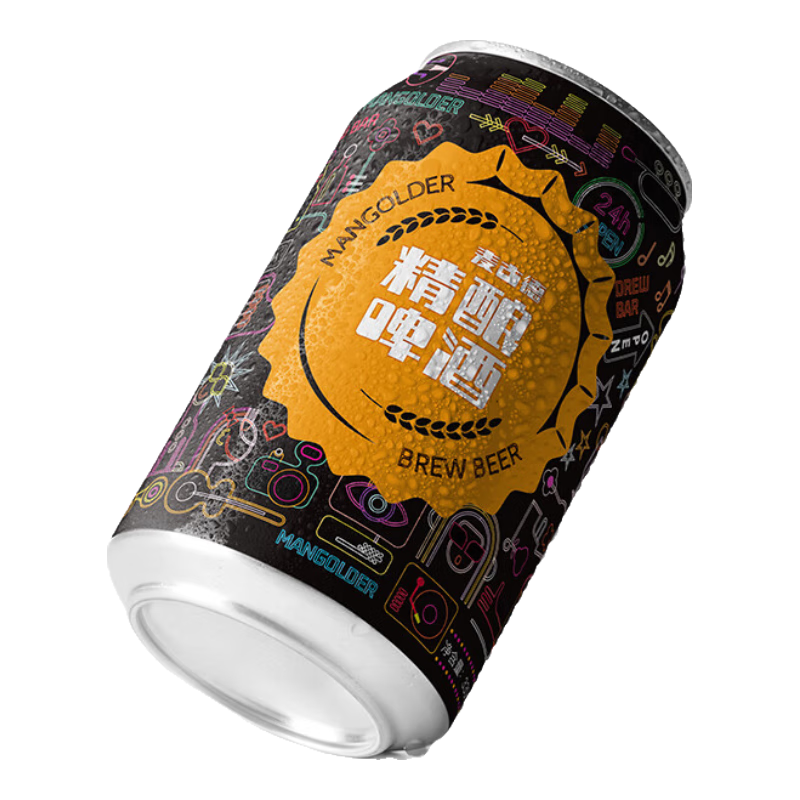 【真精酿】麦古德经典精酿小麦发酵啤酒全麦精酿啤酒甄选 小麦精酿 330mL 1罐 【活动专属】