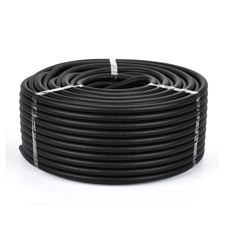 广邦电缆附件 AD10阻燃塑料波纹管螺纹管尼龙穿线管电线电缆护套PP塑料 内径6.5mm 200米/卷