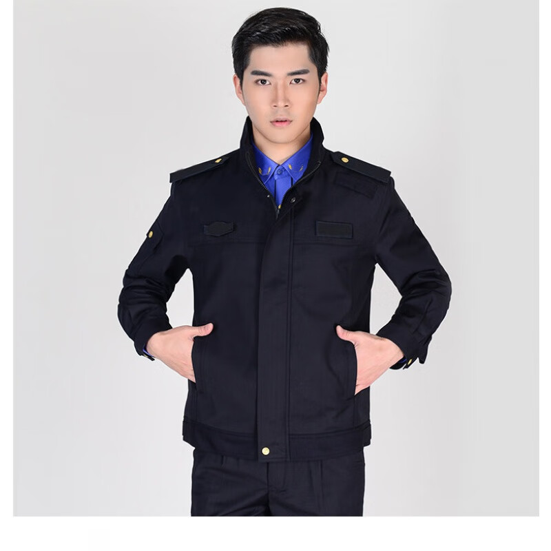 男工场城市管理春秋套装工作服装新式大码安保作训服物业执勤服 男款