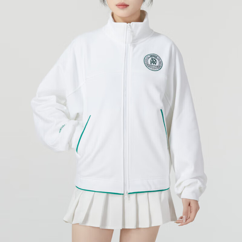 阿迪达斯 (adidas)外套女装2024春季款新款户外健身运动服时尚立领