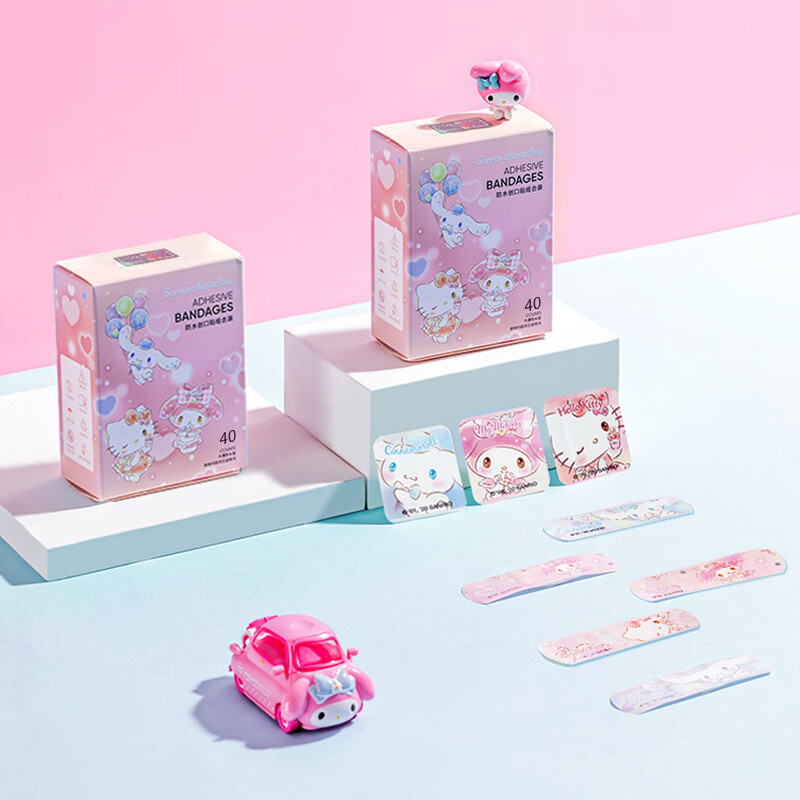 名创优品（MINISO）三丽鸥系列防水创口贴组合80片 梦幻款（80片）-九块九专栏-全利兔-实时优惠快报
