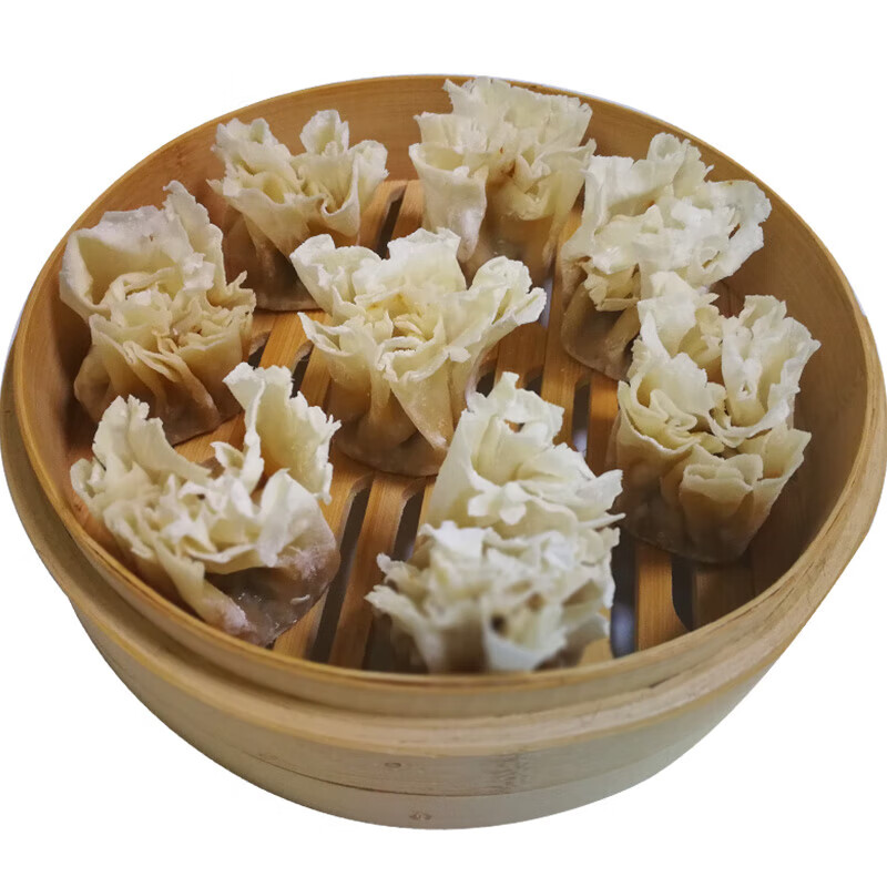 虎钢馋清真速冻纯烧麦早饭蒸速食肉烧卖 羊肉烧麦3盒(共24个)