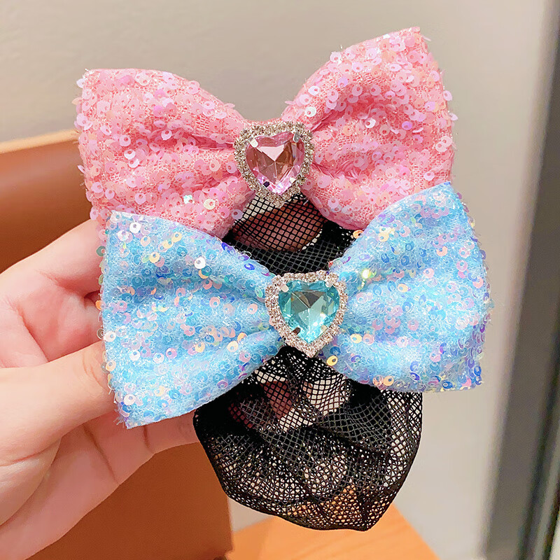 清寻儿童芭蕾舞蹈盘发神器女童考级专用发兜小女孩丸子头网兜发套头饰