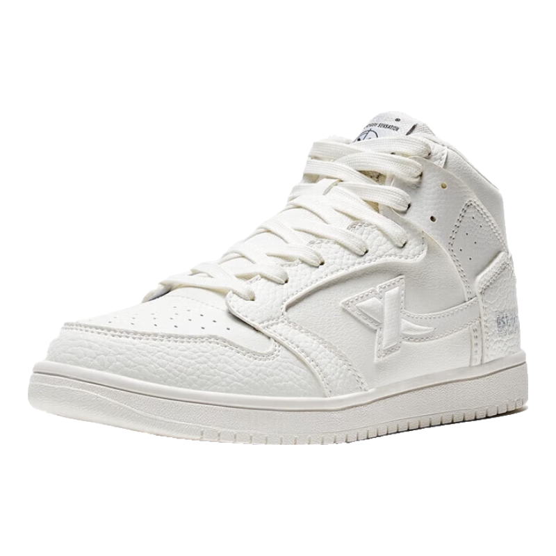 特步男鞋高帮秋冬保暖户外运动棉鞋时尚百搭防滑防泼水棉鞋