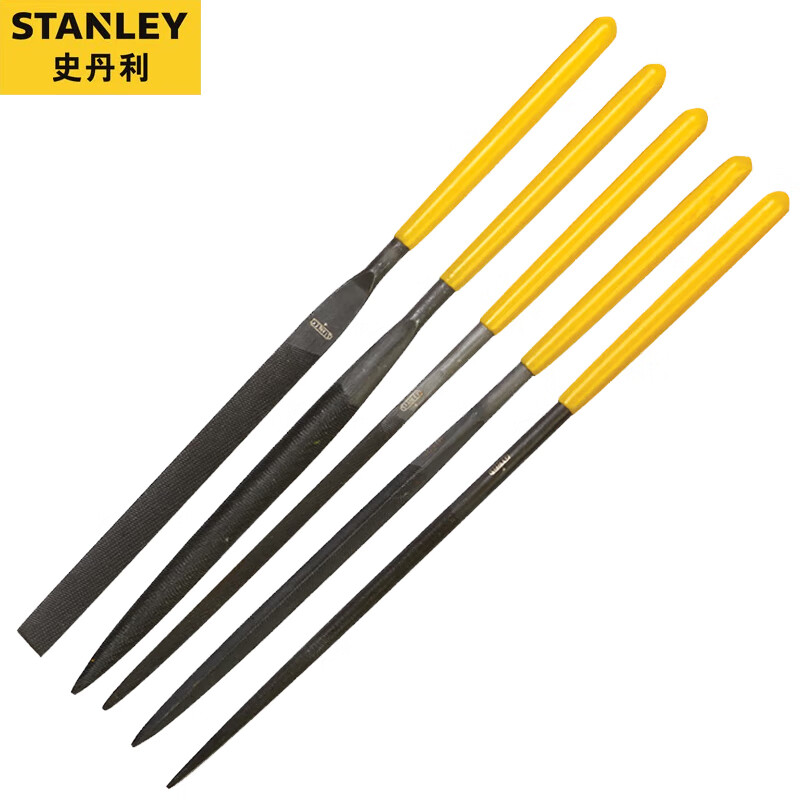 史丹利（STANLEY）锉刀精密什锦锉刀组合5x180mm钢锉套装5件套 22-429-23