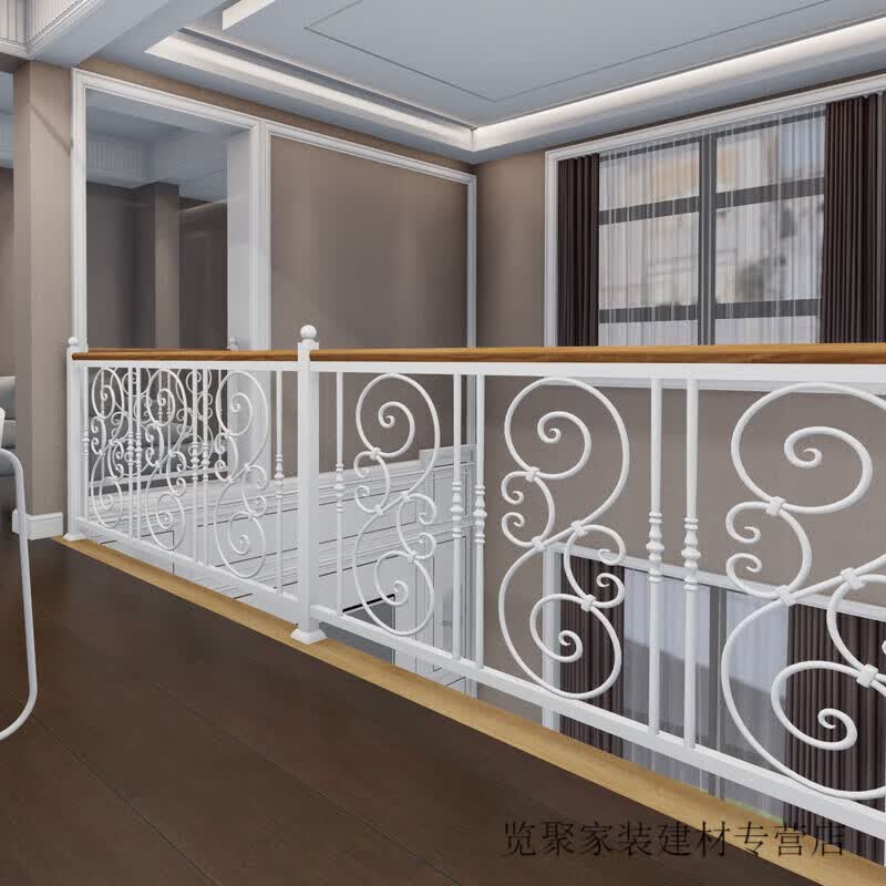 铁艺楼梯护栏扶手家用室内简约现代阳台围栏防护栏欧式阁楼铁栏杆