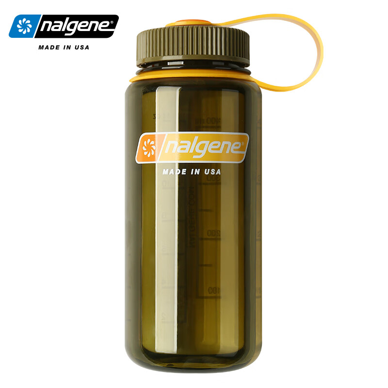 nalgene乐基因进口塑料水杯带刻度男女学生便携户外运动耐高温杯子500