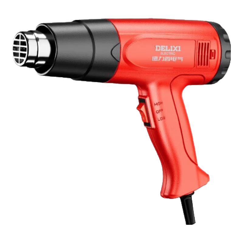 德力西電氣（DELIXI ELECTRIC）熱風(fēng)槍兩檔調(diào)溫?zé)犸L(fēng)機(jī)工業(yè)級(jí)熱風(fēng)熗高溫烤槍貼膜兩檔風(fēng)速