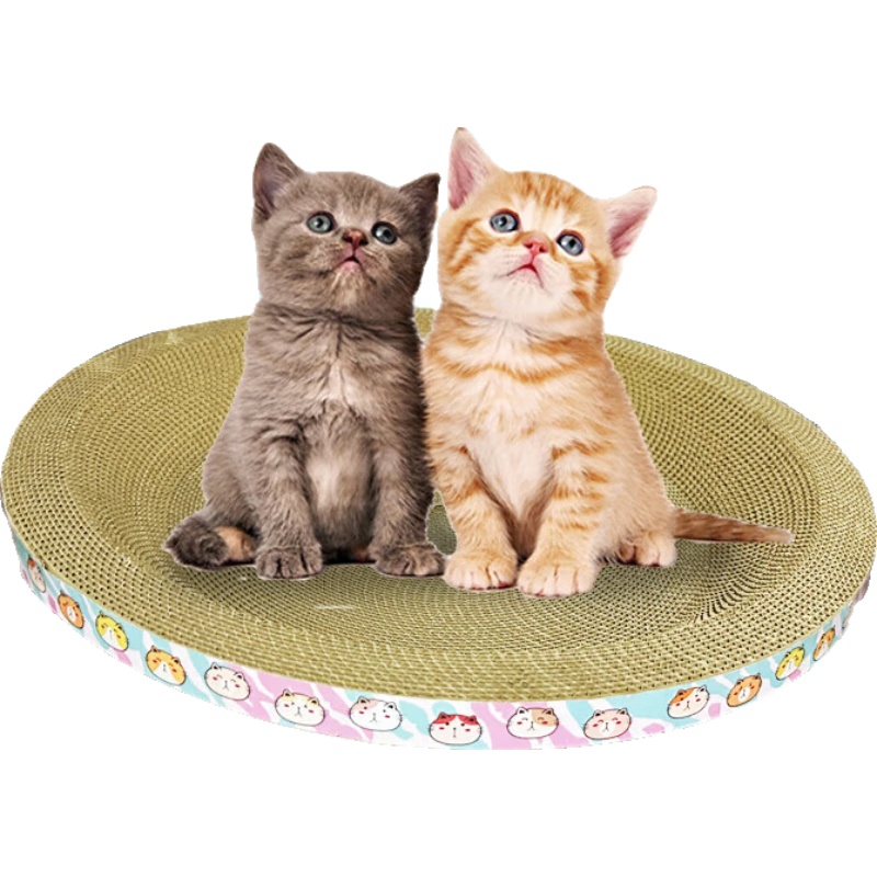 【猫咪最爱】猫抓板碗形大号猫抓盆不掉屑猫窝猫玩具瓦楞纸爪板 椭圆巨无霸