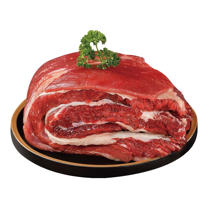 马佳肴【青海特产】草膘牦牛肉 新鲜牛腩4斤生鲜大块原切生牛肉年货礼盒 牦牛腩 4斤