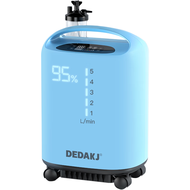 dedakj 德国5l升医用制氧机家用吸氧机老人氧气机十大排名带雾化配