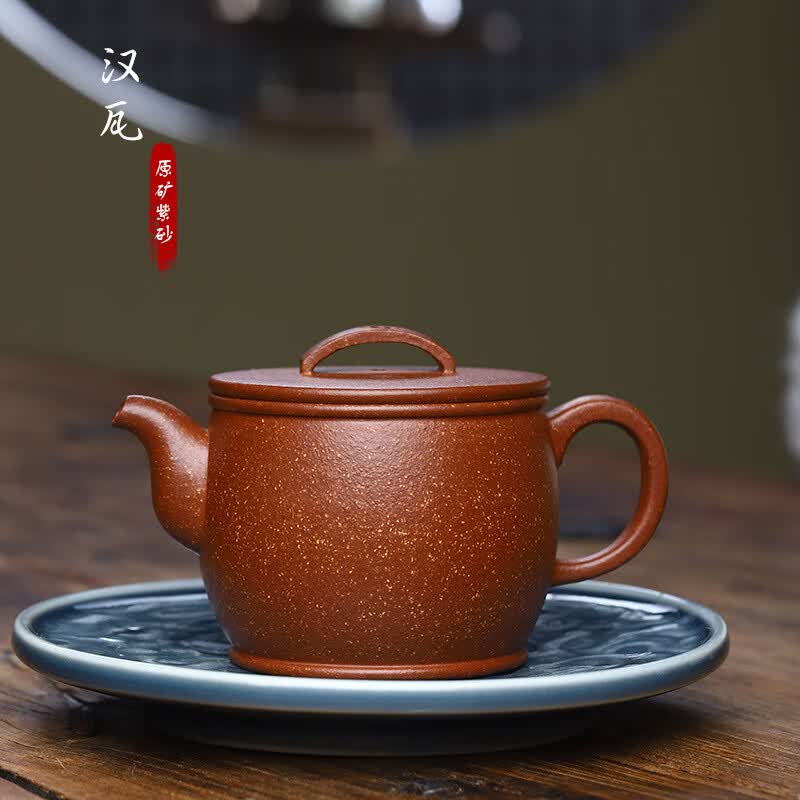鑫祥势宸宜兴原矿紫砂壶汉瓦壶名家国工大师级范仲华全纯手工制作红