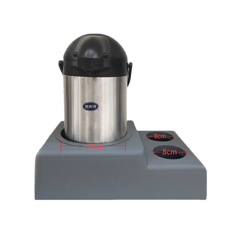 思乐得（SOLIDWARE）304不锈钢真空保温壶气压壶家用大容量热水壶办公室车载暖水壶 经典热卖款-钢本色+车载底座 3L