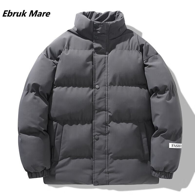 森马同品九江羽绒服情侣同款防风新款秋冬潮牌时尚保暖外套男 深灰色