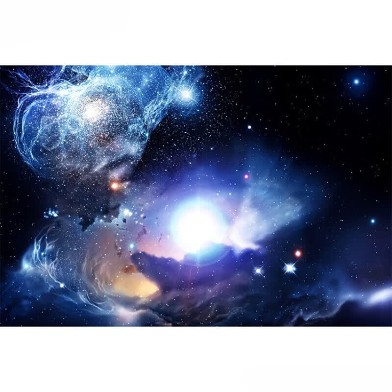 梵雅曼墙纸自粘桌面贴纸太空宇宙银河系壁画唯美风景装饰墙贴画星空海报 宇宙星空12 宽200*高150厘米