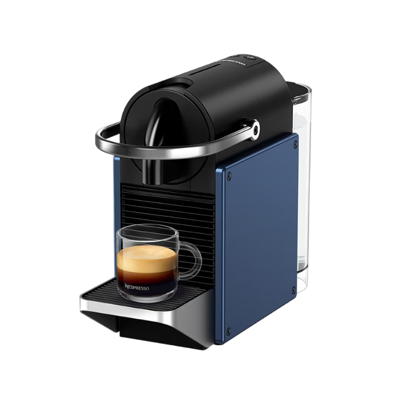 Nespresso奈斯派索胶囊咖啡机Pixie 意式全自动咖啡机瑞士进口小型家用办公室nes咖啡机D62  送7颗胶囊  蓝色