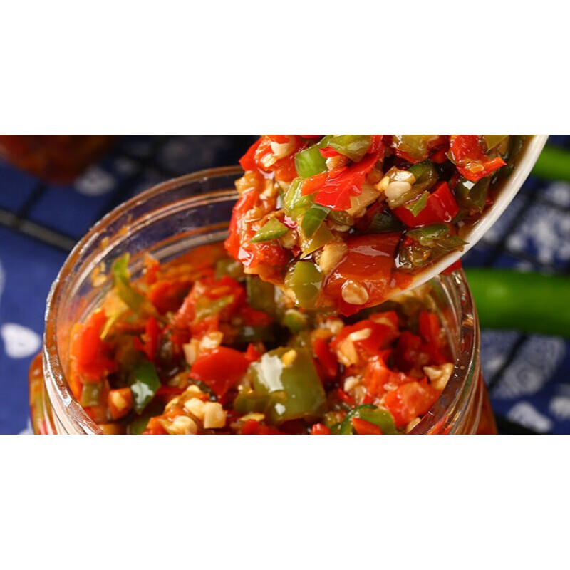 味巴哥湖南农家自制剁辣椒香辣下饭菜瓶装酱菜 咸菜熟食特产280g 2瓶