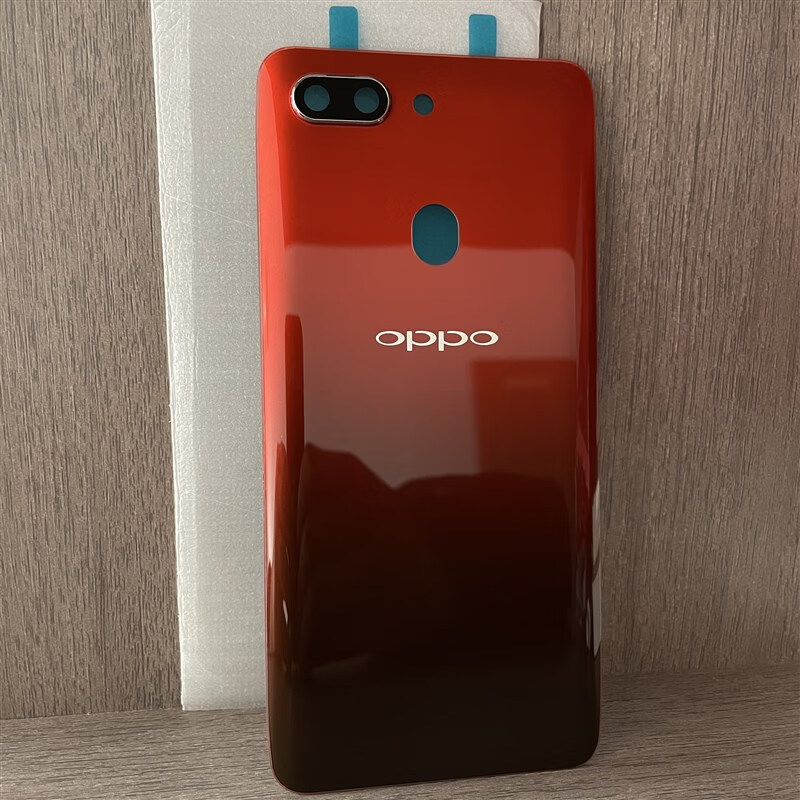 oppor15后盖玻璃后壳r15电池盖r15标准版直面梦境版曲面 r15热力红