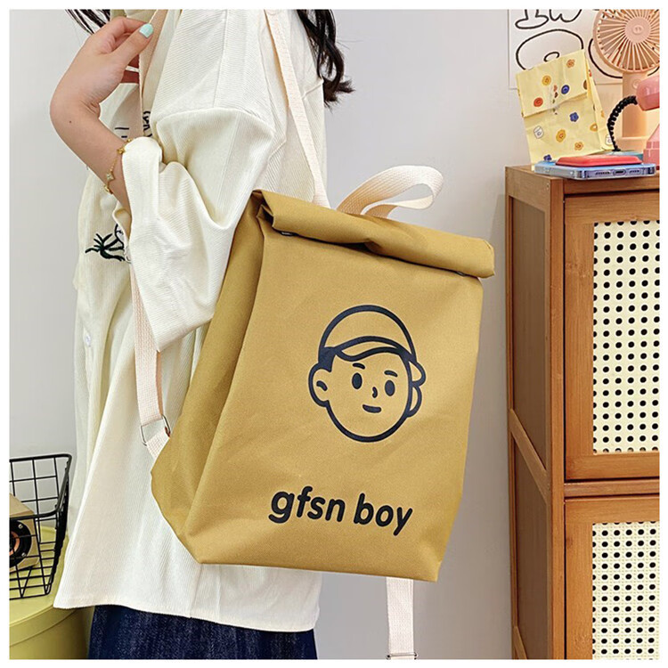 休闲可爱儿童背包个性男孩牛津纸袋包女孩双肩包原创韩版休闲书包 男孩款(一个装）