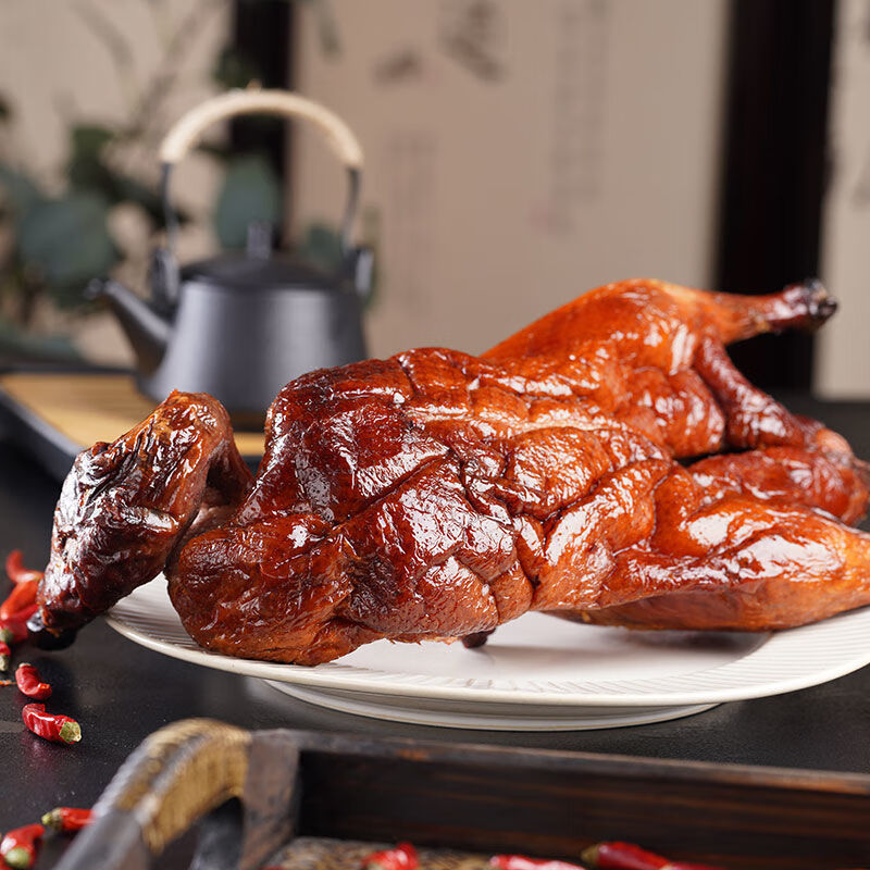 hywlkj乐山甜皮鸭 回味一梦四川特产800g烤鸭卤鸭子油烫鸭卤味 甜皮鸭