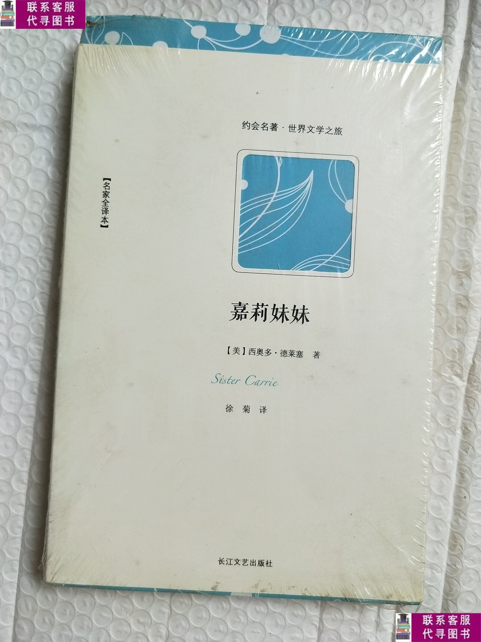 【二手9成新】世界文学名著典藏:嘉莉妹妹(全译本) /西奥多