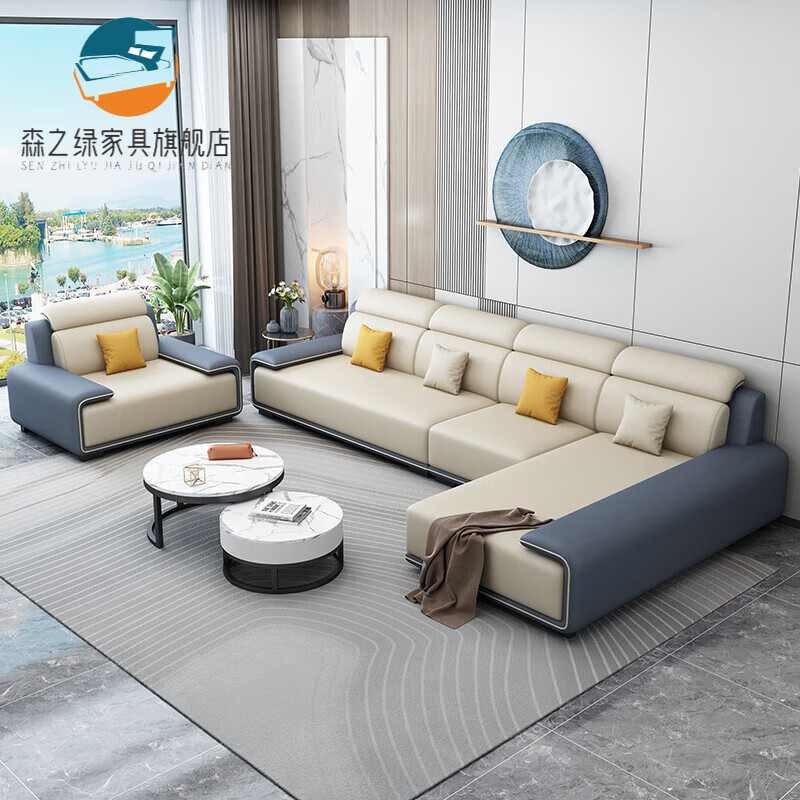 森之绿广东佛山东莞沙发品牌现代轻奢布艺沙发组合客厅大小户型简约