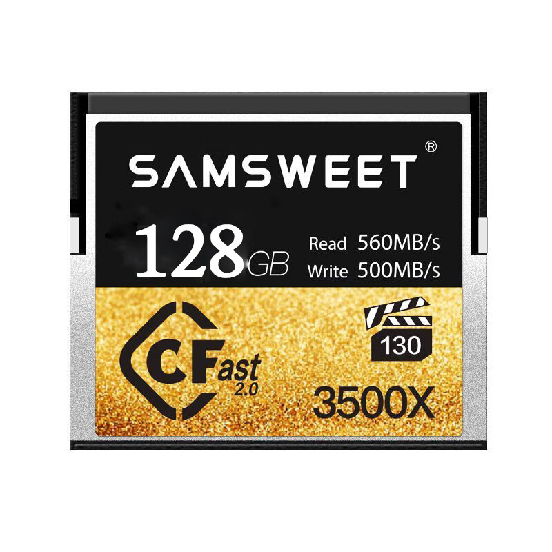 SAMSWEETCFast 2.0 尼康 佳能 相机高速闪存卡 256GB 512GB 1TB CFast 128GB