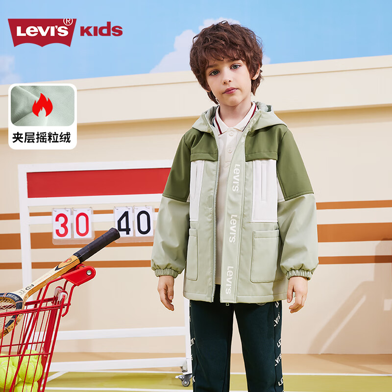 Levi's��ά˹��ͯװ��ͯ�����ﶬ���¿�ײɫ��ñ�����������³� ��β���� 150/72(M)