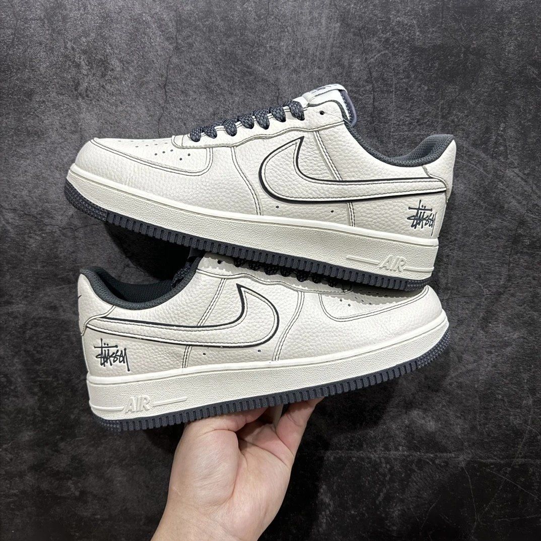 耐克水泥灰反光空军一号低帮休闲板鞋3m反光un1635-111尾货 36