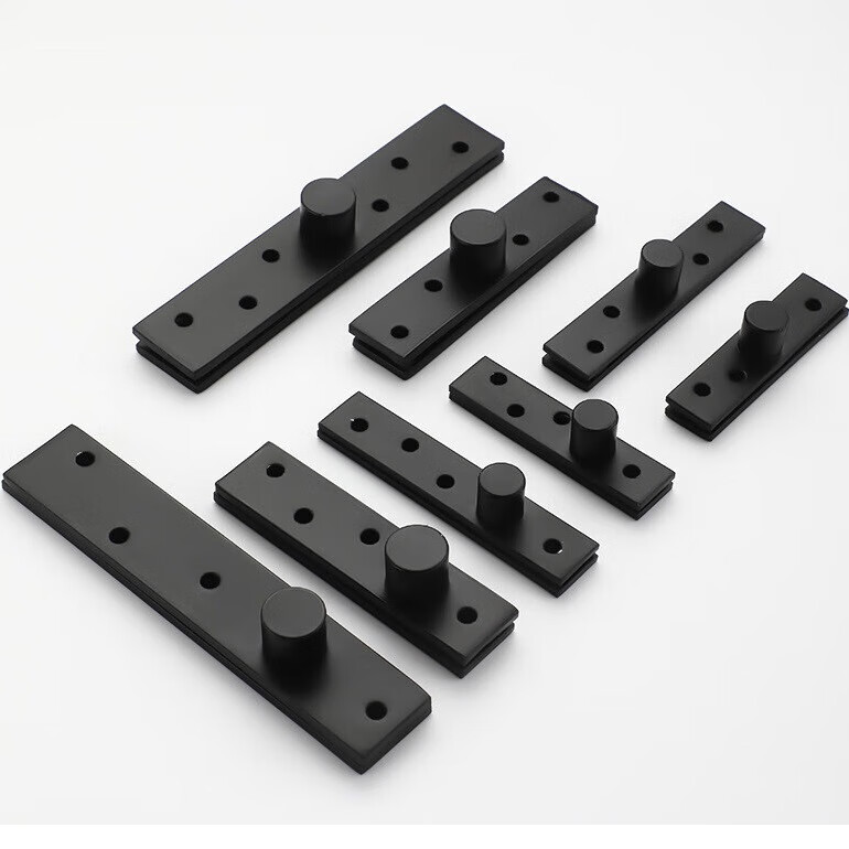 天地合页固定转轴黑色暗门转轴合页360度转轴木门 黑色小号中心轴【1