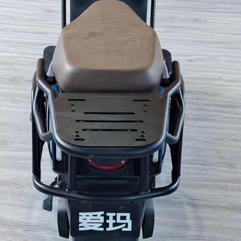 适用爱玛卫士ab51电动车保险杠电自款加厚全车防撞防摔护杠后尾架