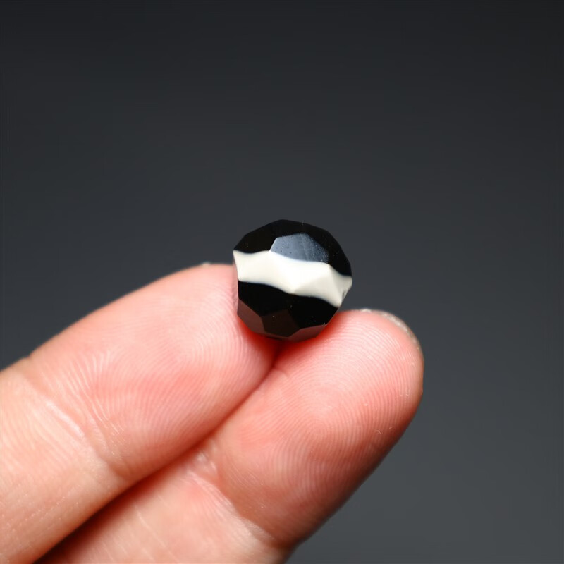 蓝翠缘 精品一线药师玛瑙雕刻无相珠 顶腰珠手串手链佛珠配饰 一线