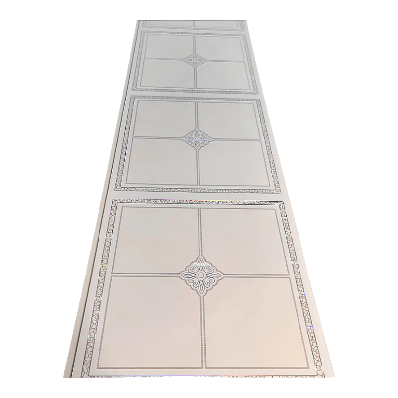 特厚pvc扣板吊顶自装天花板屋顶长条材料厨房厕所顶浴室阳台棚板 财源广进 30厘米X1.5米