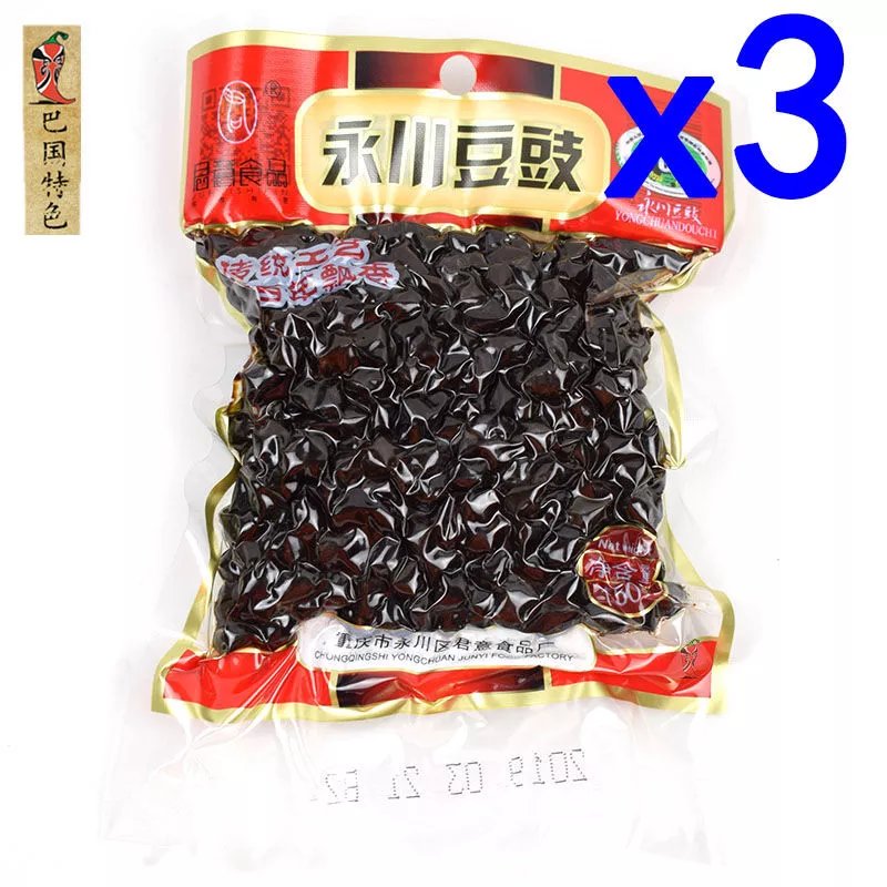 食品京营150g*3/5袋原味酱香四川重庆特产豆食干豆豉调料 150g*3袋