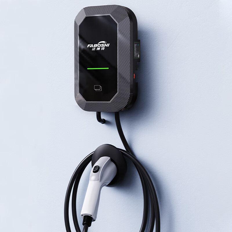 法博诗新能源充电桩汽车充电器碳纤维面板7KW大功率32A家用220V挂壁式充满断电刷卡手机预约充电充电枪 岚图梦想家 FREE 追光 岚图知音 5米尊享款-智能4G小程序手机APP-预约充电