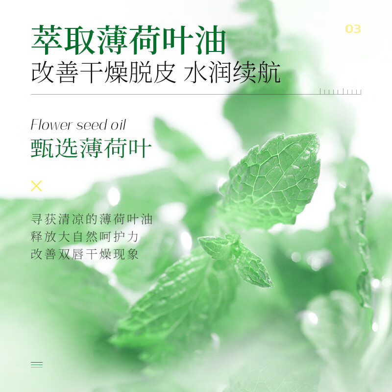 欧丝韵（OSIYUN）薄荷润唇膏男女保湿补水滋润不油腻防干裂护嘴唇口油学生无色 润唇膏【2支装】