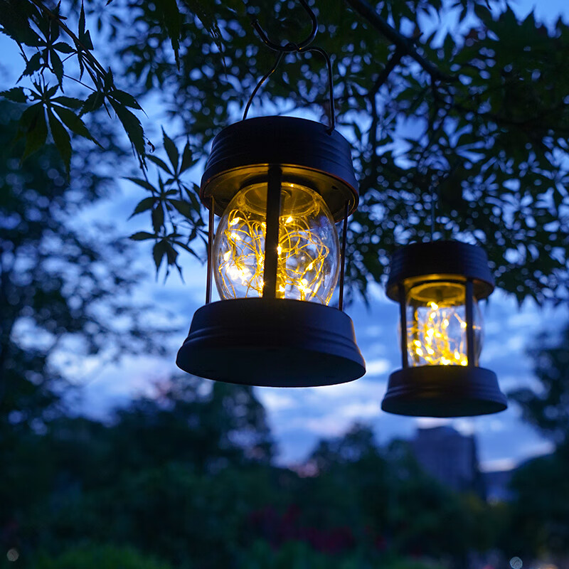 仁聚益定制太阳能户外庭院新款花园草地小夜灯室外装饰露营氛围树灯夜