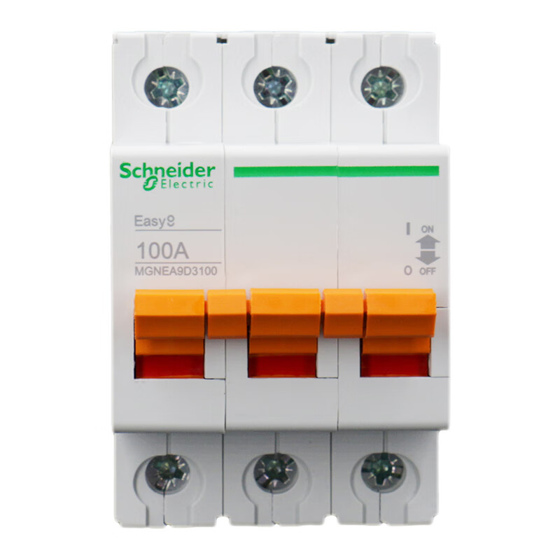 施耐德电气空气开关 ea9d 3p 100a 400vac mgnea9d3100 微型隔离开关