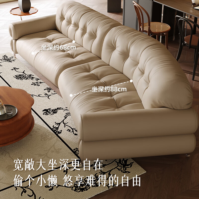 儒黛 复古真皮沙发 V级 怎么样？有什么优缺点-图片4