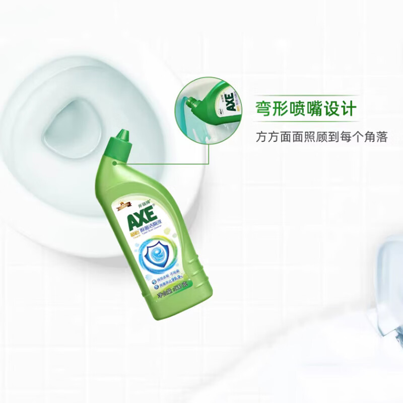 斧头牌斧头牌洁厕液洁厕灵马桶清洁剂除臭除垢强力除味卫生间厕所清洁剂 除菌洁厕液500g(3瓶)